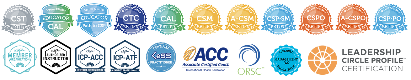 Certifications Agile Scrum Coaching Leadership